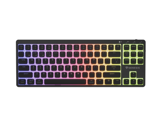 Genesis Thor 430 TKL | Gaming Keyboard | Wireless | Bluetooth | US | Linear | Black