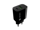 Natec Ribera USB Charger 1X USB-A + 1X USB-C 20W, Black