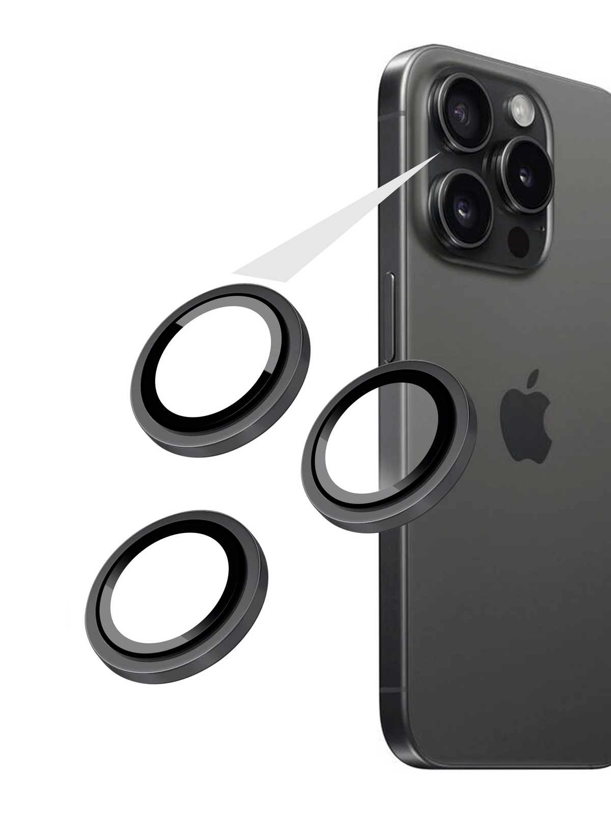 Fixed Camera Glass | Samsung | Galaxy S26 | Tempered Glass | Black