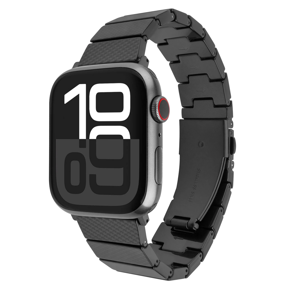 Fixed | Resin Strap pro for Apple Watch 38/40/41mm | Epoxy Resin | Carbon Black