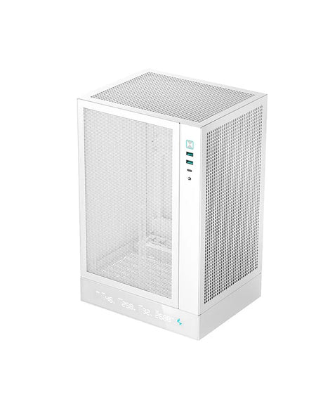 Deepcool PC Gaming Case | CH170 DIGITAL | Mini ITX | ATX PS2 | White