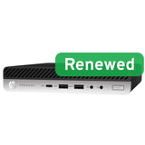HP Renewed Grade A | ProDesk 600 G5 DM | Intel Core i3 | i3-9100T | 8 GB | NVMe | 128 GB | Intel UHD Graphics 630 | Wi-Fi | Windows 11 Home