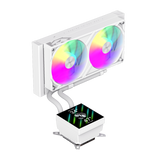 Gamemax CPU Liquid Cooler | GLACIER 240 LCD WH | White