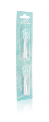ETA | Toothbrush replacement  for ETA0709 | Heads | For adults | Number of brush heads included 2 | Number of teeth brushing modes Does not apply | White