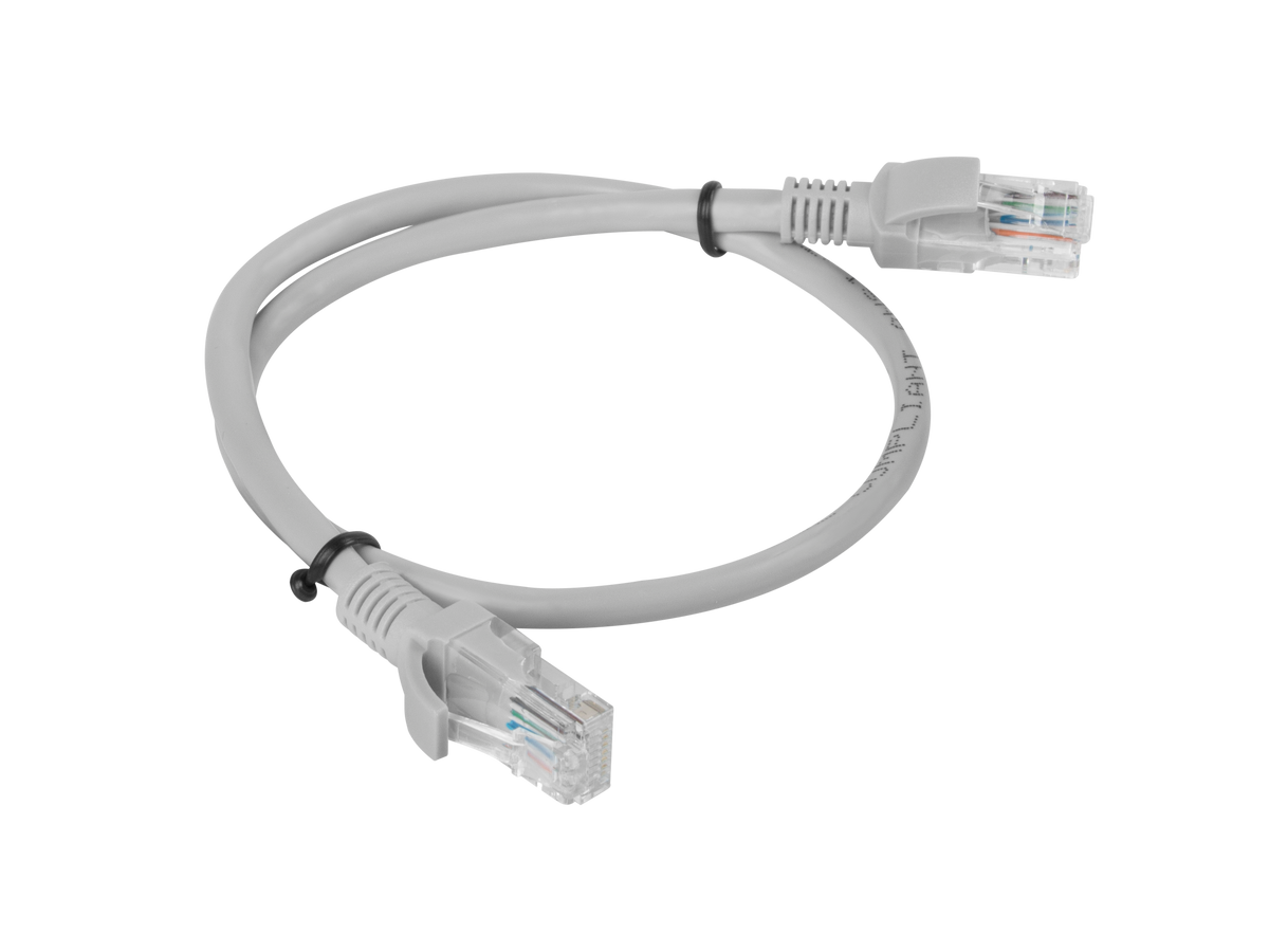 Lanberg Patchcord CAT.5E UTP 1M fluke passed 10-pack, Grey | PCU5-20CC-0100-S