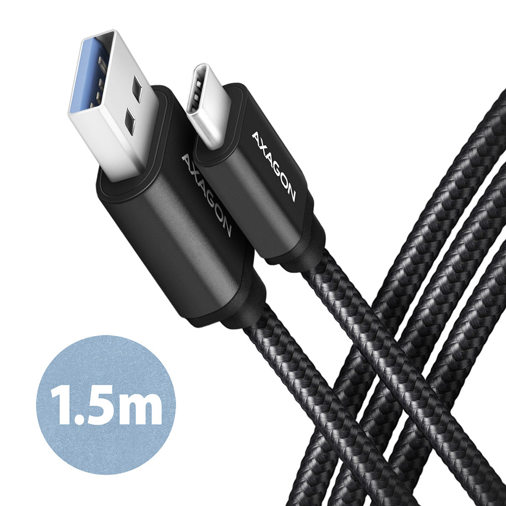 AXAGON | Data and charging USB 3.2 Gen1 cable, 1.5 m | BUCM3-AM15AB | USB Type C - USB Type A