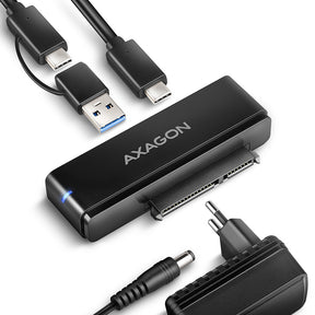 AXAGON USB-C 10Gbps FAST PORT X adapter for 2.5"/3.5" SSD/HDD | ADSA-FPX