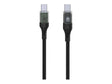 Fixed | Cable USB-C/USB-C with display, PD support, 1.2m, USB 2.0, 100W | FIXDD-CC12-BK