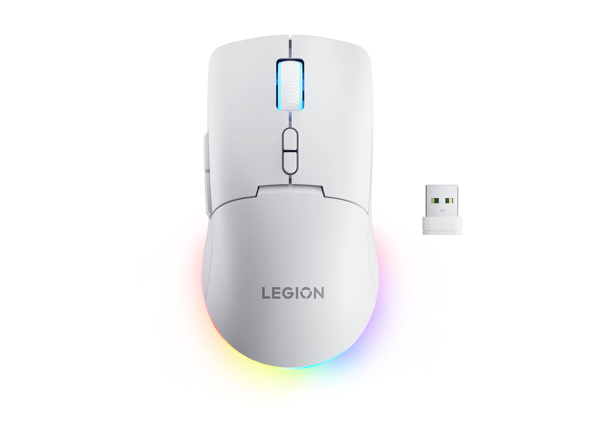 Lenovo RGB Gaming Mouse | Legion M220 | Wireless | 2.4 GHz, Bluetooth, Wired | Glacier White