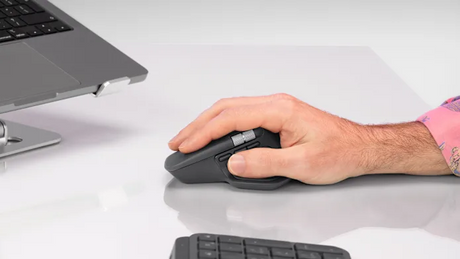 Logitech MX Master 4 Belaidė pelė RF Wireless + Bluetooth, 8000 DPI, Graphite