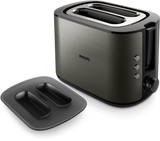 Philips Toaster | HD2651/80 Viva Collection | Power 1050 W | Number of slots 2 | Housing material Metal | Black