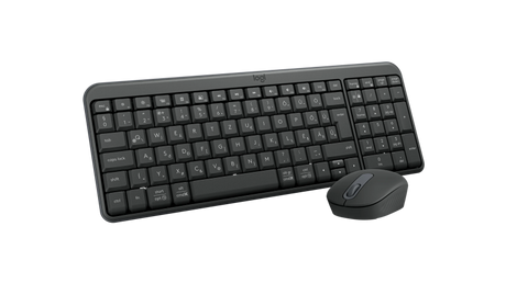 Logitech MK250 Compact Combo Belaidė klaviatūra + Pelė, Bluetooth, US Int, Graphite
