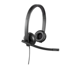 Logitech H570e Mono MS Teams Laidinės ausinės USB-A, Juoda