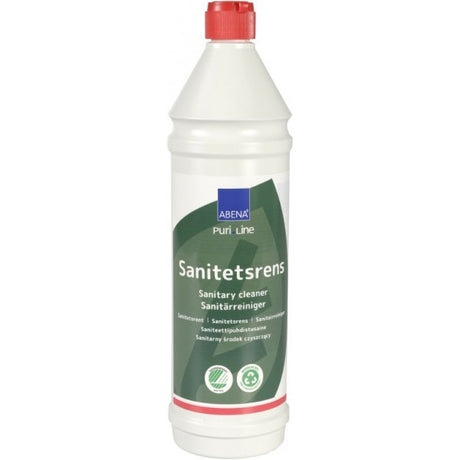Ekologiškas sanitarinis rūgštinis valiklis, 1l su spalva ir kvapu