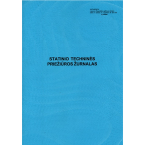 Statinio techninės priežiūros žurnalas  0720-045