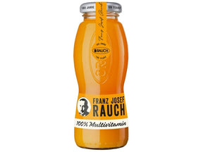 Sultys Rauch įvairių vaisių 100 % 0,2 l  (kaina nurodyta su užstatu už tarą)