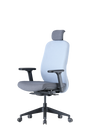 Up Up Athene ergonominė biuro kėdė Juoda, Pilkas + Mėlynas audinys