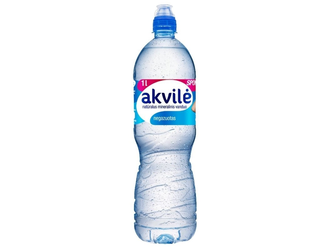 Vanduo Akvilė Sport pet negaz. 1 L (kaina nurodyta su užstatu už tarą)