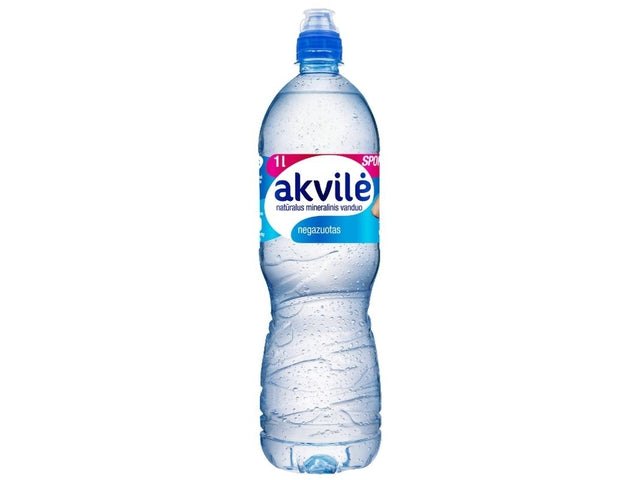 Vanduo Akvilė Sport pet negaz. 1 L (kaina nurodyta su užstatu už tarą)