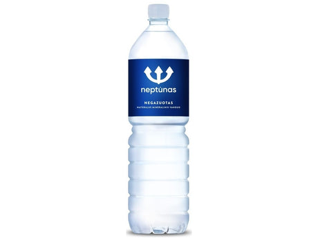 Vanduo Neptūnas pet negaz. 1,5 L  (kaina nurodyta su užstatu už tarą)