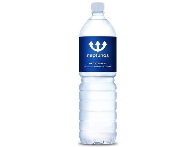 Vanduo Neptūnas pet negaz. 1,5 L  (kaina nurodyta su užstatu už tarą)