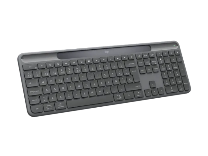 Logitech Signature Slim Solar+ K980 for Business Belaidė klaviatūra, RF+Bluetooth, US Int, Graphite