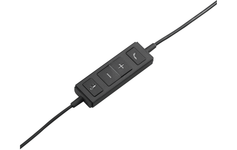 Logitech H570e Mono UC Laidinės ausinės USB-A, Juoda